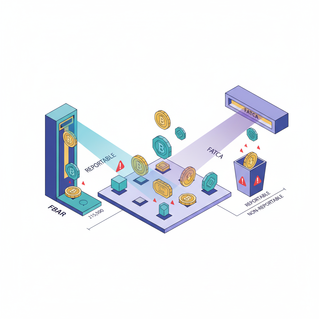 FBAR and FATCA dual reporting requirements illustration