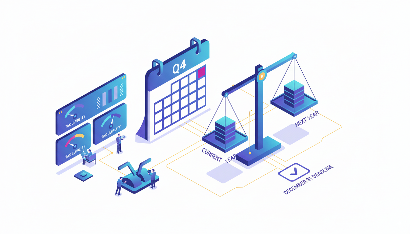 Year-end crypto tax planning strategies illustration
