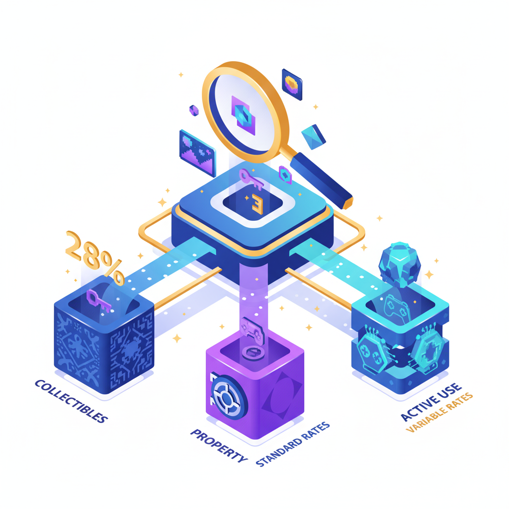 NFT categorization showing different tax treatments